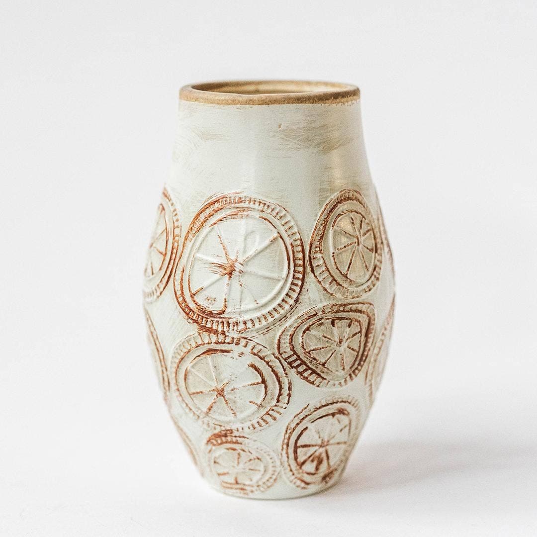Ceramic Vase With Print