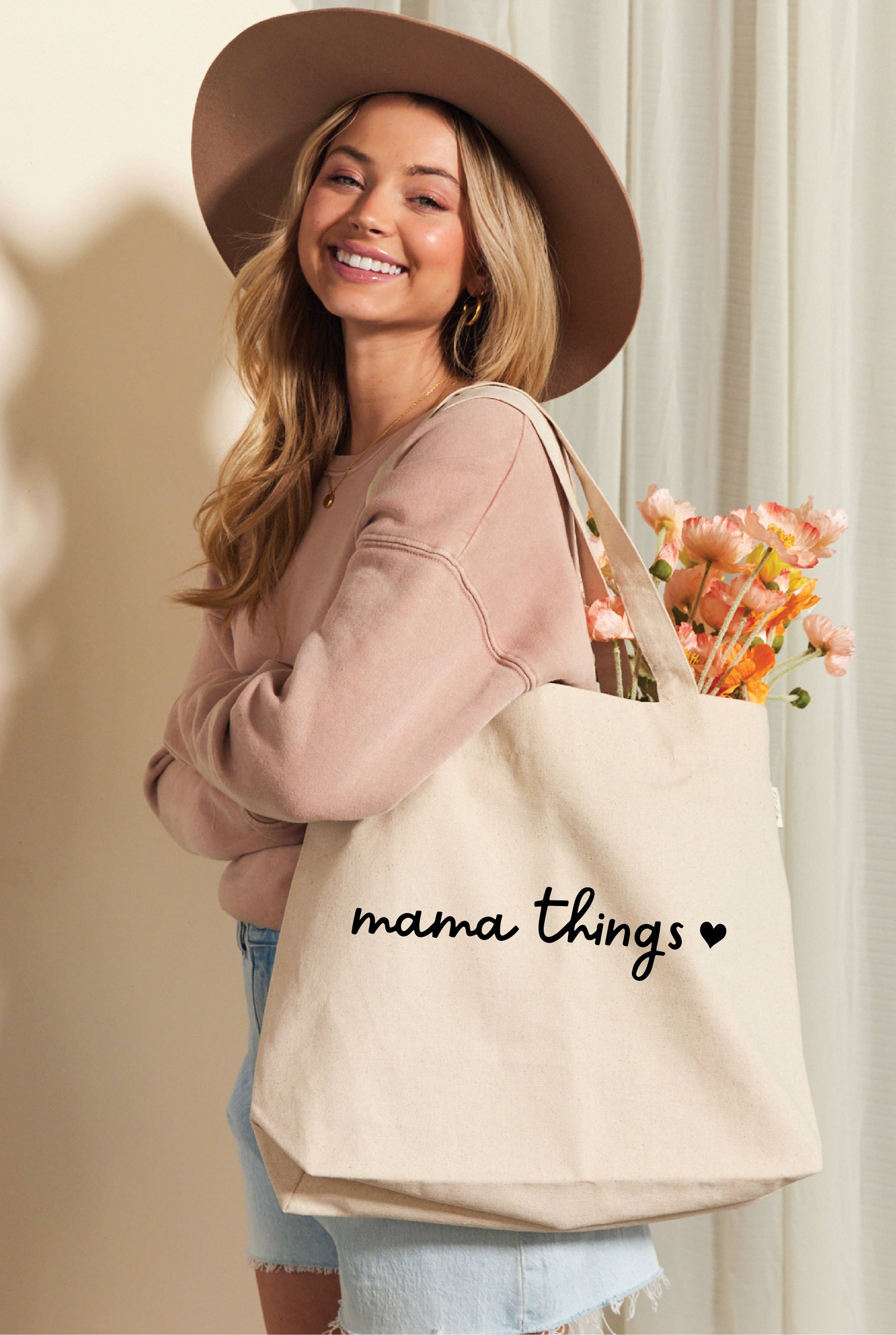 MAMA THINGS Canvas Tote Bag