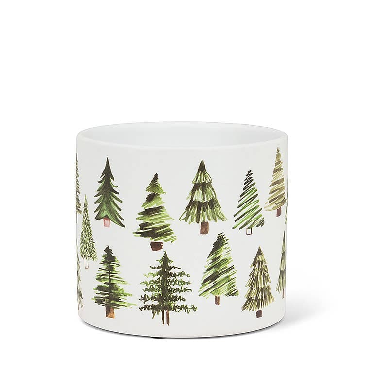 Small Green Simple Tree Planter-4.5" D