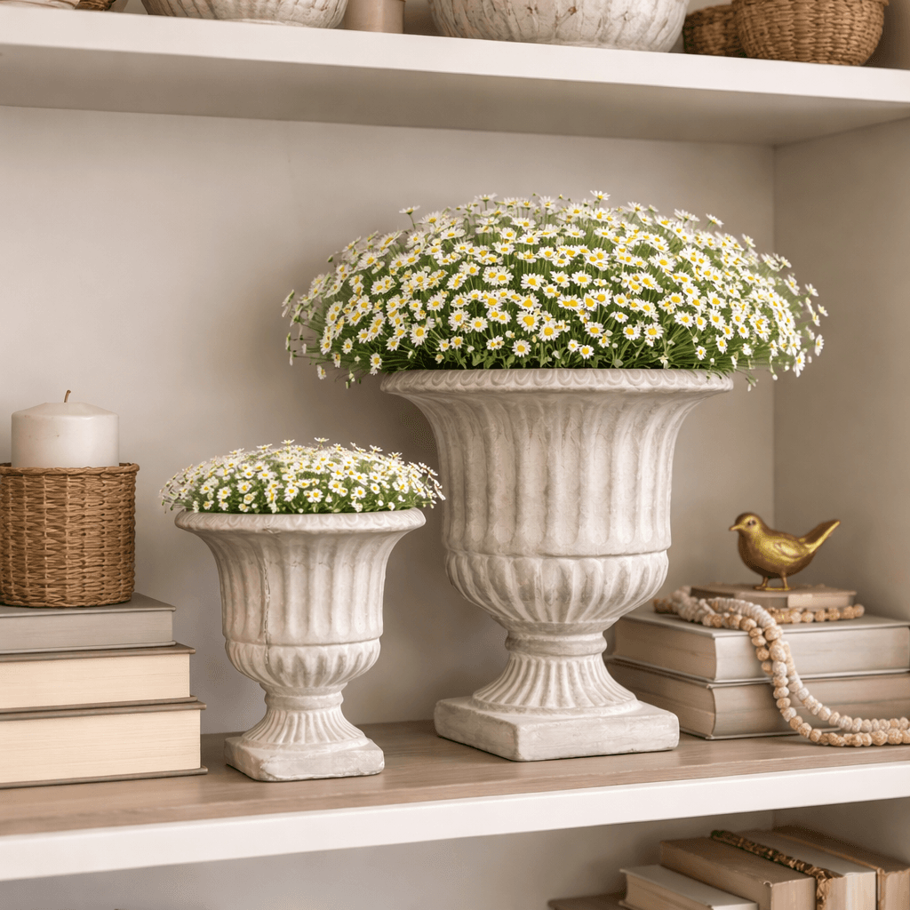 CEMENT URN PLANTER