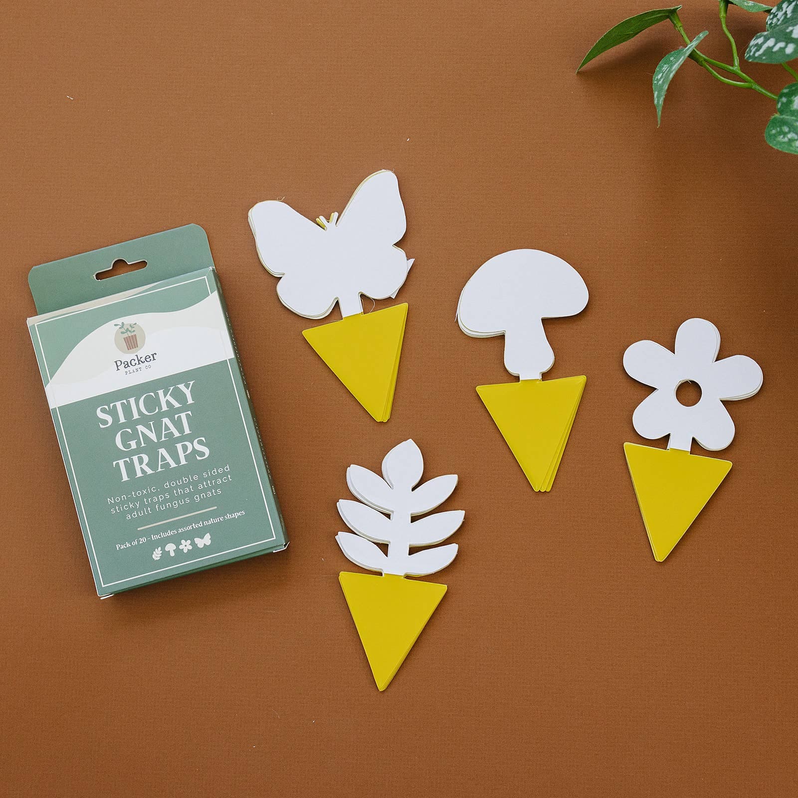 Sticky Gnat Traps (20 ct) | Nature Shapes | Plant Care