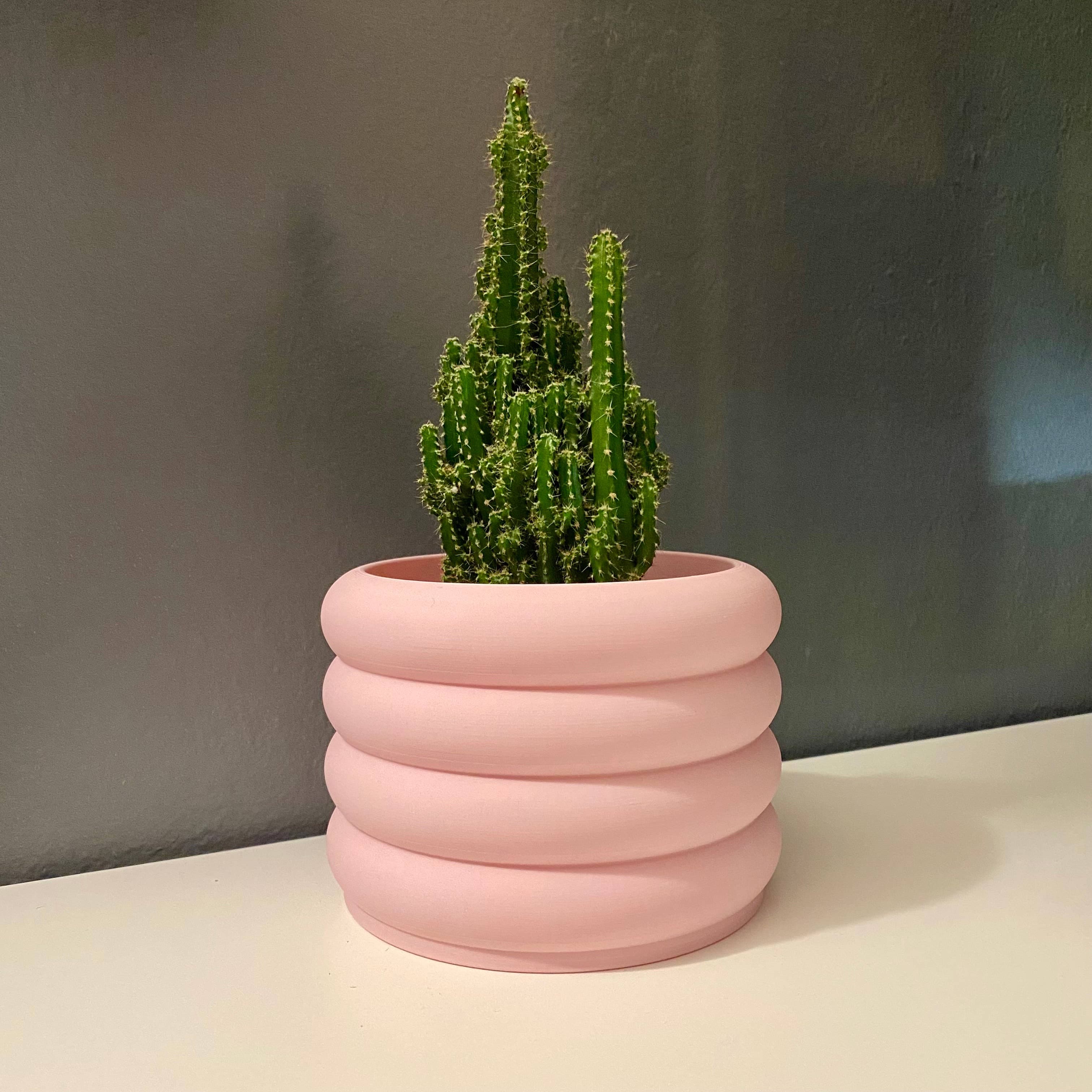 3D Printed 4" Bubble Pot, Indoor Planter Pot