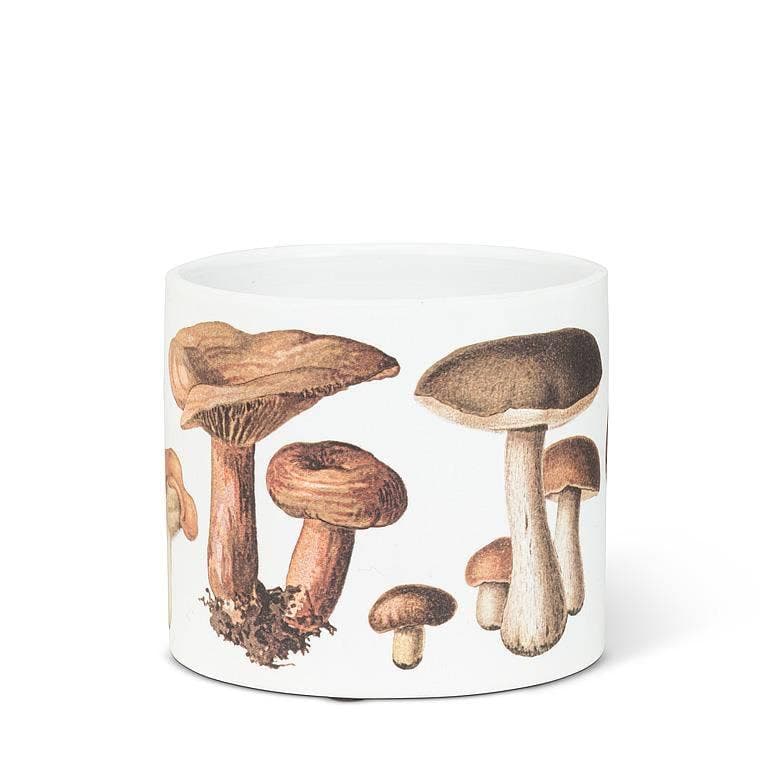 Small Botanical Mushroom Planter-4.5"D