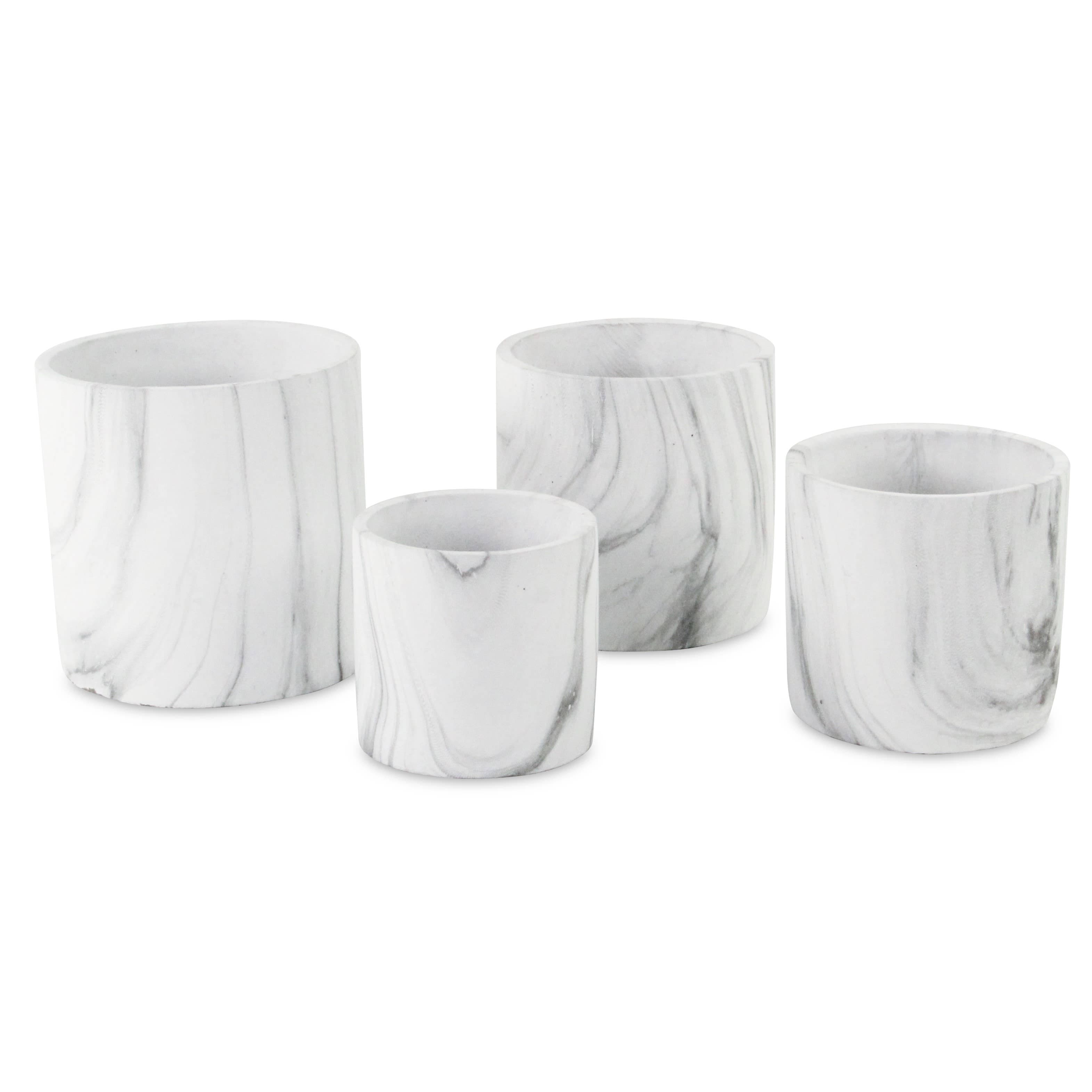 Marmoreal Marble Veneer Pot 6"