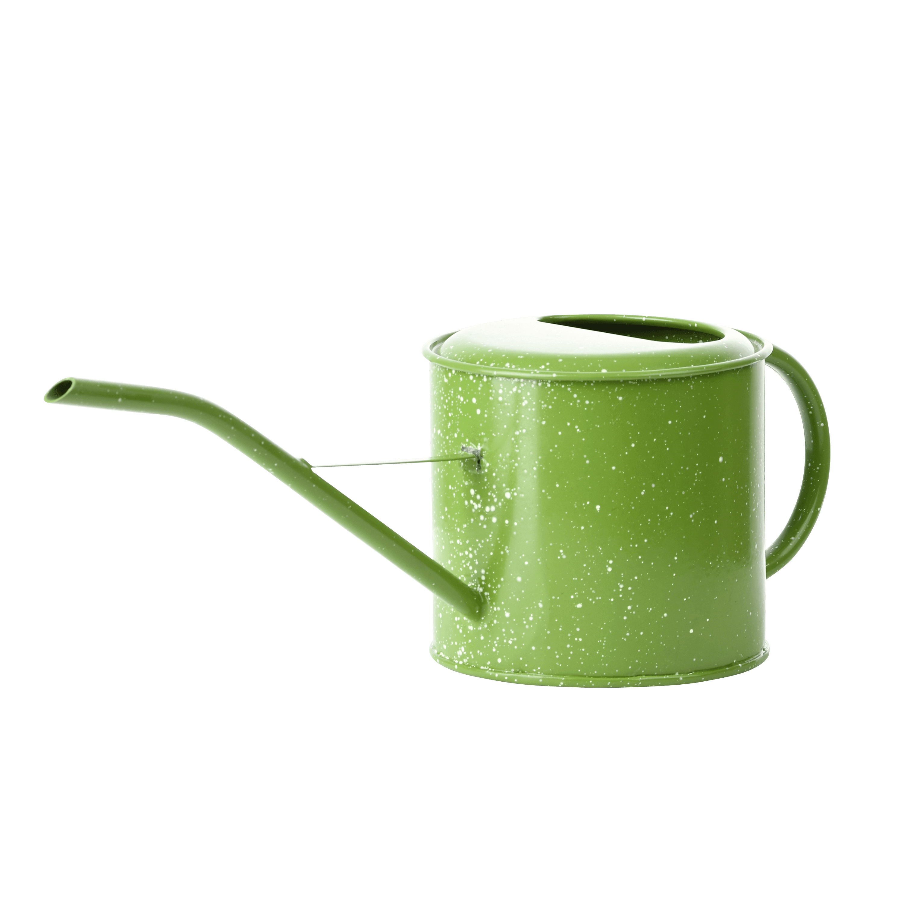 Enamel Look Watering Can, 1.35 L, Green