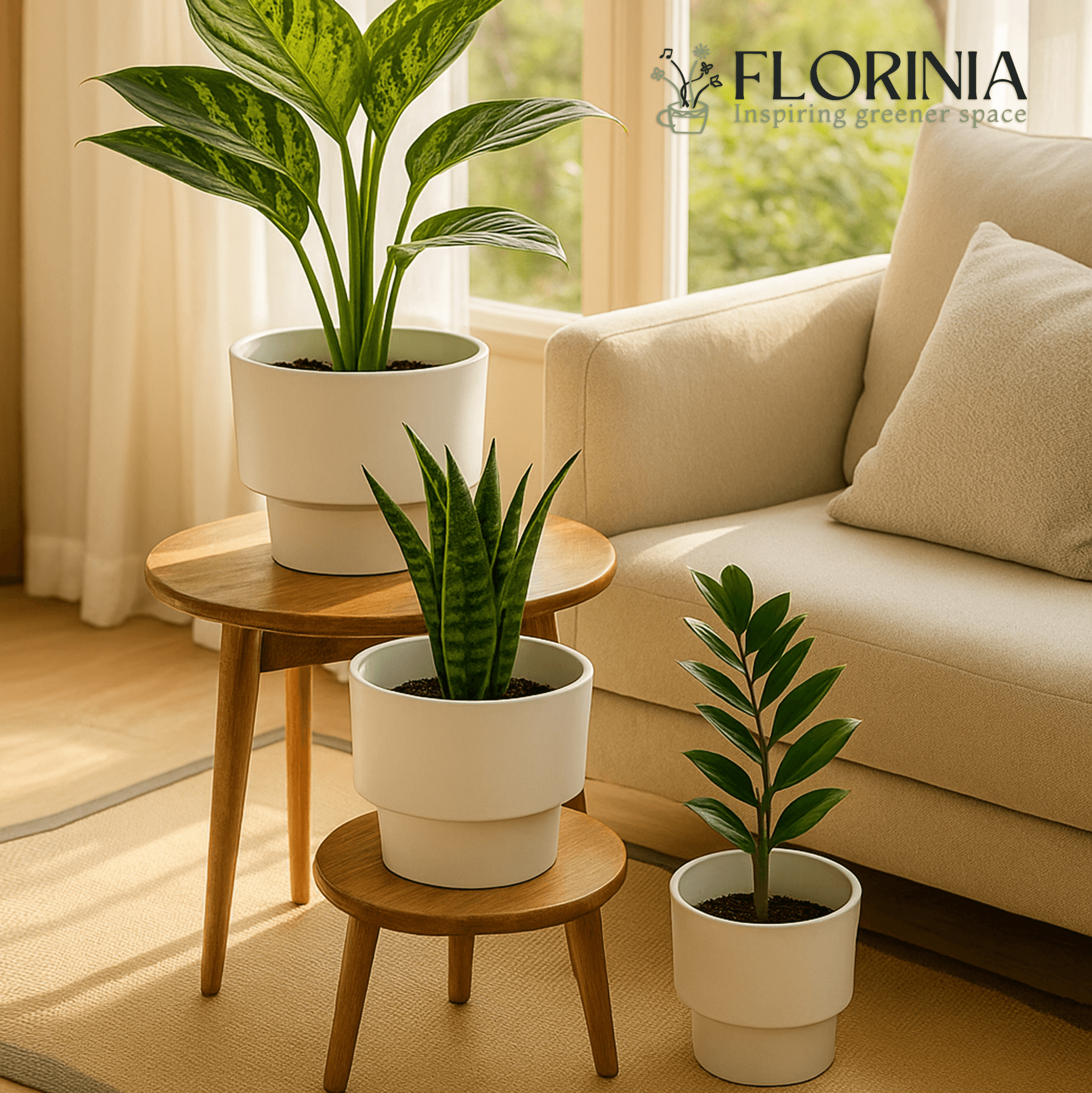 White Plastic Planter – Modern Pedestal Base